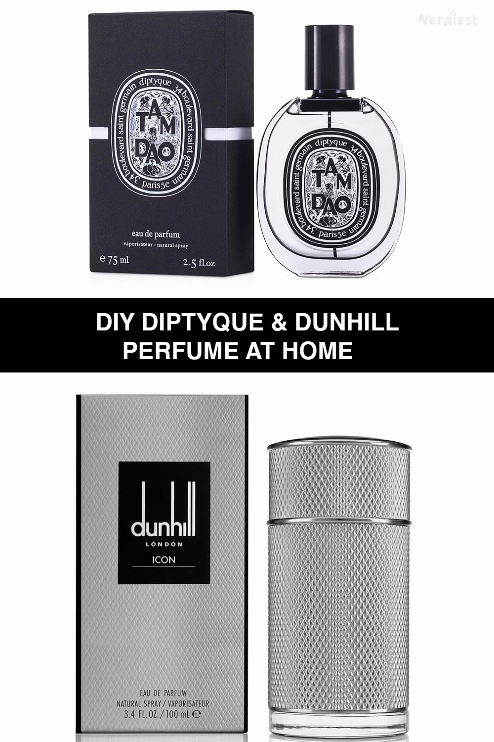 DIY Diptyque Tam Dao & Dunhill Icon Perfume at Home